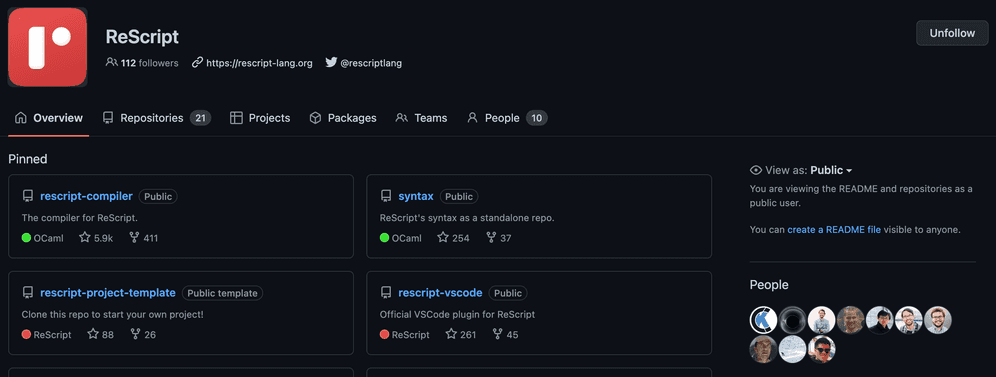 rescript github org member