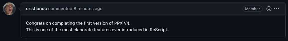 jsx ppx v4 congrats